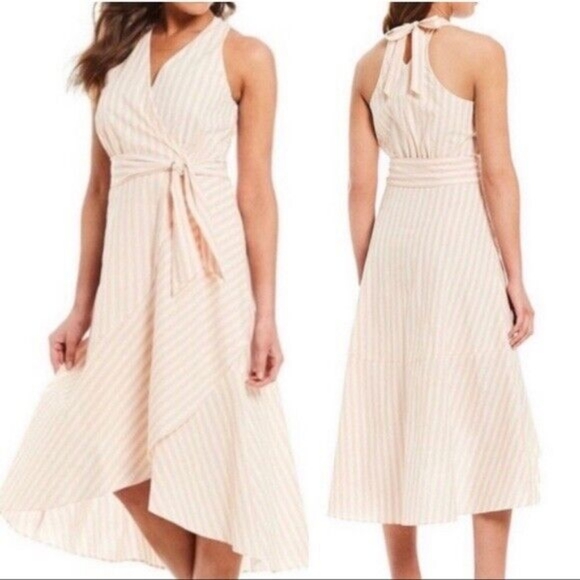 Daniel Cremieux Dresses & Skirts - Daniel Cremieux sz 2 striped halter dress 100% cotton